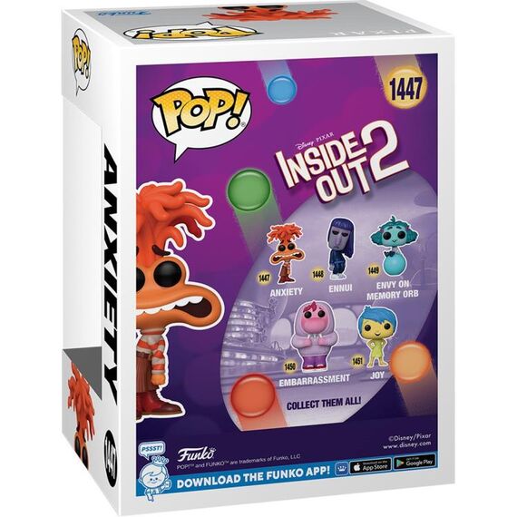 Figurka Inside Out 2 / W głowie się nie mieści 2 POP! - Anxiety (1447)- Zdjęcie 3