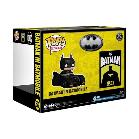 Figurka Batman 85th Anniversary POP! Rides Deluxe - Batman in Batmobile- Zdjęcie 2