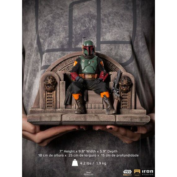 Figurka Star Wars The Mandalorian Deluxe Art Scale 1/10 Boba Fett on Throne- Zdjęcie 13