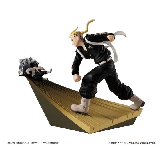 Zestaw czterech figurek Tokyo Revengers Petitrama Series - Toman Heroic Scenes- Zdjęcie 4