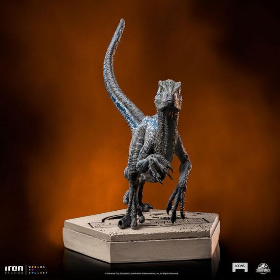 Figurka Jurassic World Icons - Velociraptor Blue- Zdjęcie 15