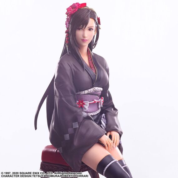 Figurka Final Fantasy VII Remake Static Arts Gallery - Tifa Lockhart Exotic Dress Ver.- Zdjęcie 11
