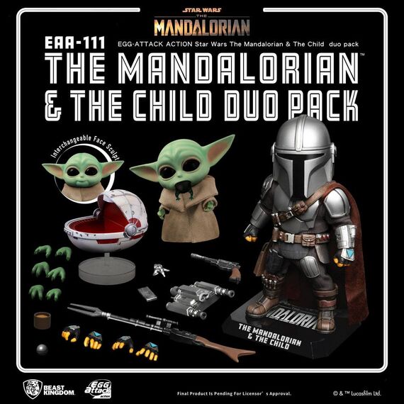 Zestaw figurek Star Wars: The Mandalorian Egg Attack - Mandalorian i Grogu- Zdjęcie 18