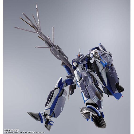 Figurka Macross Frontier DX Chogokin - VF-25G Super Messiah Valkyrie (Michael Blanc Use) Revival Ver.- Zdjęcie 9