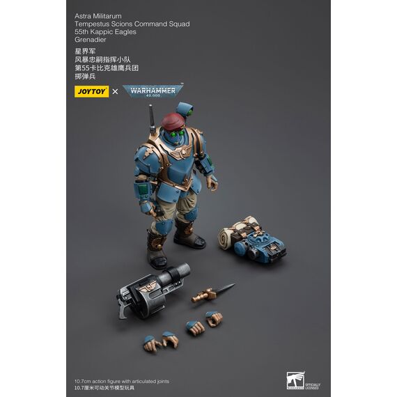 Figurka Warhammer 40k 1/18 Astra Militarum - Tempestus Scions Squad 55th Kappic Eagles Grenadier- Zdjęcie 19