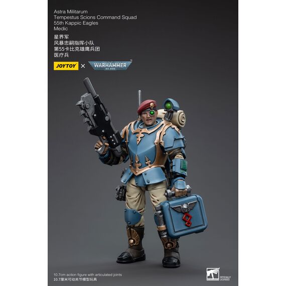 Figurka Warhammer 40k 1/18 Astra Militarum - Tempestus Scions Squad 55th Kappic Eagles Grenadier- Zdjęcie 7
