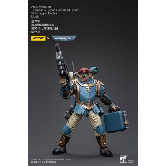 Figurka Warhammer 40k 1/18 Astra Militarum - Tempestus Scions Squad 55th Kappic Eagles Medic- Zdjęcie 11