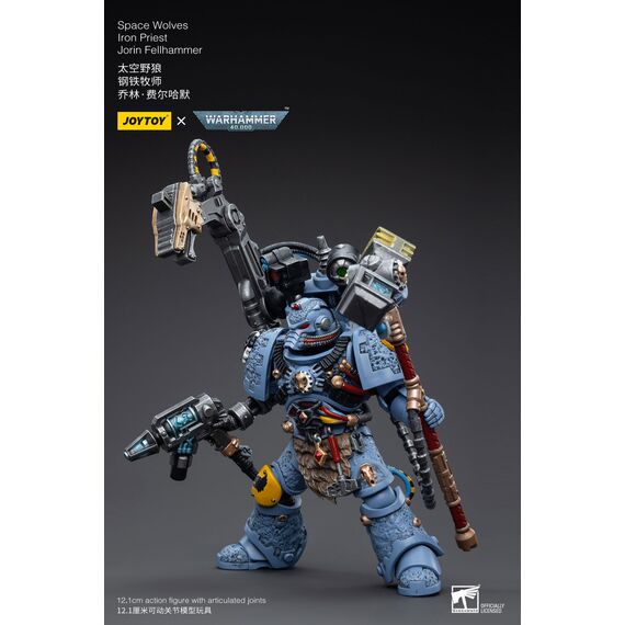 Figurka Warhammer 40k 1/18 Space Marines (Space Wolves) - Iron Priest Jorin Fellhammer- Zdjęcie 15
