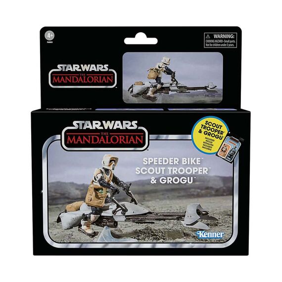 Pojazd z figurkami Star Wars The Mandalorian Vintage Collection - Speeder Bike w/Scout Trooper & Grogu- Zdjęcie 34