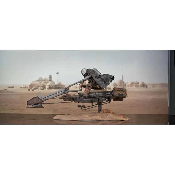 Figurka Star Wars: The Mandalorian Premier Collection 1/7 - Din Djarin on Speeder Bike (Wydanie Limitowane)- Zdjęcie 7