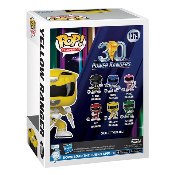 Figurka Power Rangers (30th Anniversary) POP! - Yellow Ranger- Zdjęcie 8