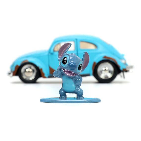 Model samochodu Lilo i Stitch 1/24 - Volkswagen Beetle (wraz z figurką Stitch)- Zdjęcie 7