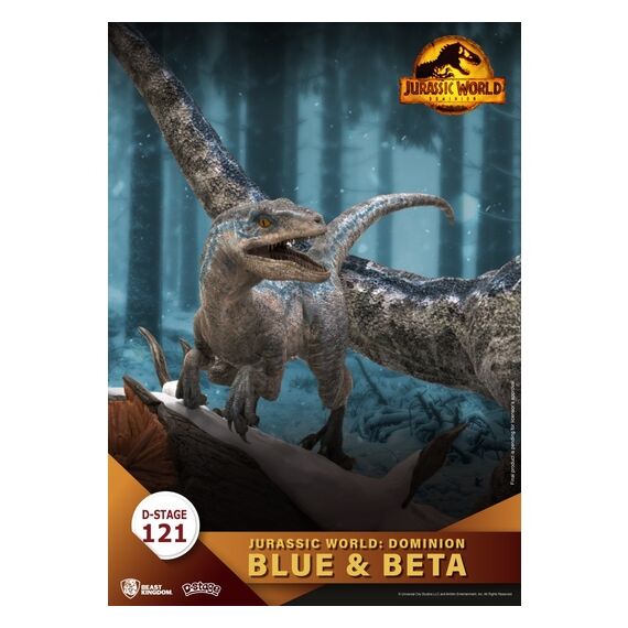 Figurka Jurassic World: Dominion D-Stage Diorama - Blue & Beta- Zdjęcie 13