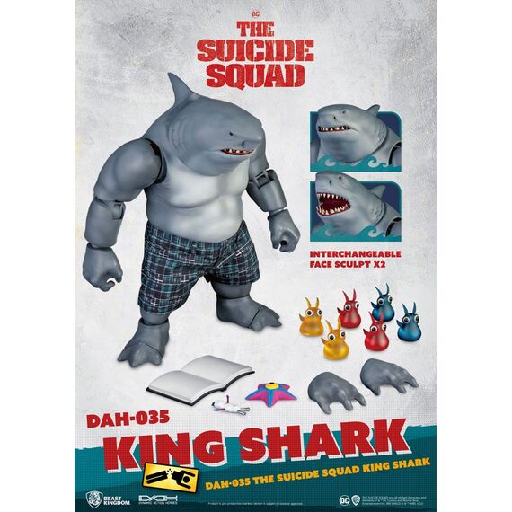 Figurka The Suicide Squad Dynamic 8ction Heroes 1/9 - King Shark- Zdjęcie 9