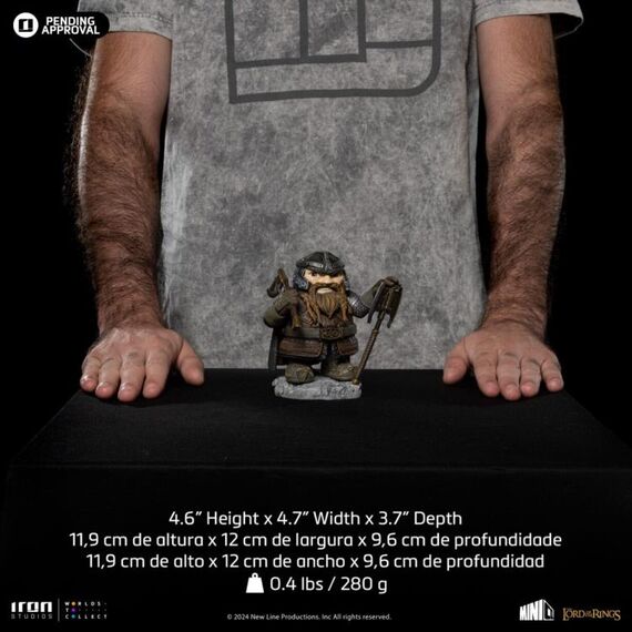 Figurka Lord of the Rings / Władca Pierścieni Mini Co. - Gimli- Zdjęcie 19