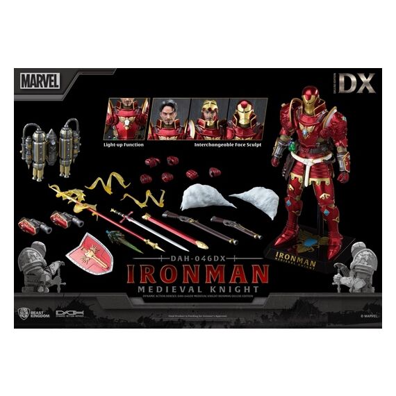 Figurka Marvel Dynamic 8ction Heroes 1/9 - Medieval Knight Iron Man (Deluxe)- Zdjęcie 27