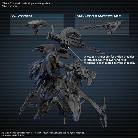 Figurka do złożenia Armored Core 30MM - Schneider Nachtreiher-40E Steel Haze- Zdjęcie 15