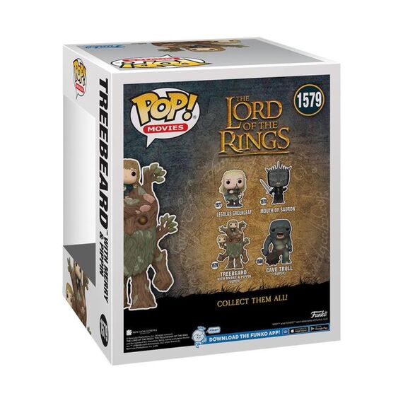 Figurka Lord of the Rings / Władca Pierścieni Super Sized POP! - Treebeard with Merry & Pippin (1579)- Zdjęcie 4