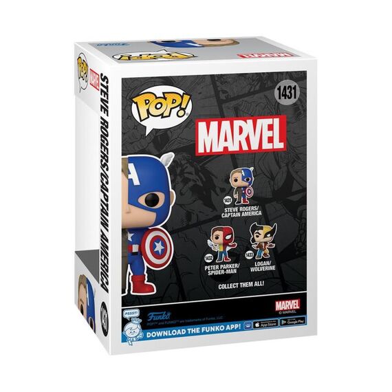 Figurka Marvel POP! - Steve Rogers/Kapitan Ameryka (1431)- Zdjęcie 3