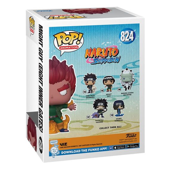 Figurka Naruto Shippuden POP! - Might Guy: 8 Inner Gates (Special Edition GITD) (824)- Zdjęcie 5