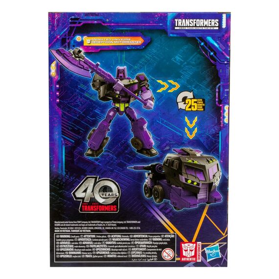 Figurka Transformers Generations Legacy United Voyager Class - Animated Universe Decepticon Motormaster- Zdjęcie 9