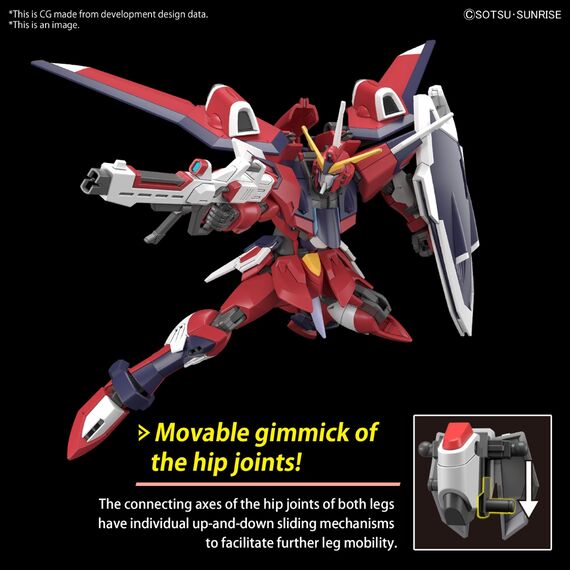 Model figurki GUNDAM HG Cosmic Era 1/144 - Immortal Justice Gundam- Zdjęcie 7