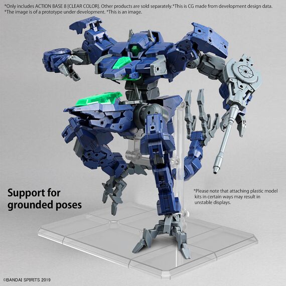 Podstawka dla figurek Gunpla 1:100 - Action Base 8 (przezroczysta)- Zdjęcie 7