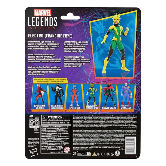 Figurka Spider-Man Marvel Legends Retro Collection - Electro (Francine Frye)- Zdjęcie 17