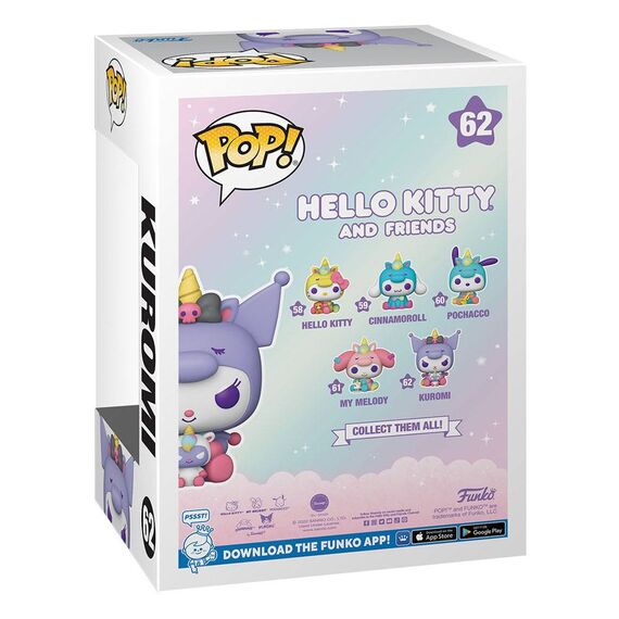 Figurka Hello Kitty And Friends POP! - Kuromi (Unicorn Party) (62)- Zdjęcie 3