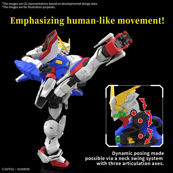 Model figurki GUNDAM RG 1/144 - Shining Gundam- Zdjęcie 7