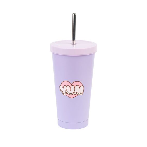Kubek termiczny ze słomką Pusheen Moments (550 ml)- Zdjęcie 2