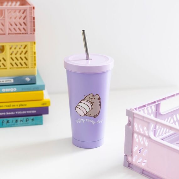 Kubek termiczny ze słomką Pusheen Moments (550 ml)- Zdjęcie 5