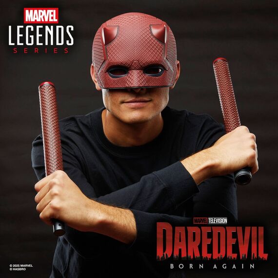 Repliki Daredevil: Born Again Marvel Legends 1/1 - Maska i Billy Club Daredevila- Zdjęcie 9