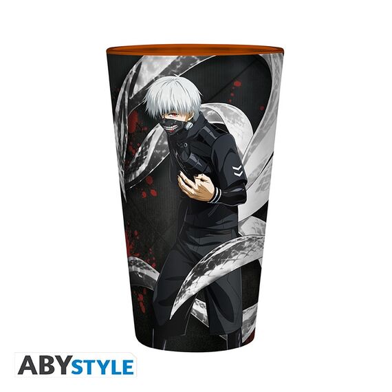 Duża szklanka Tokyo Ghoul - Kaneki & Mask (400 ml)- Zdjęcie 3