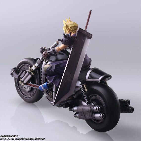 Figurka z pojazdem Final Fantasy VII Bring Arts - Cloud Strife & Hardy-Daytona- Zdjęcie 7