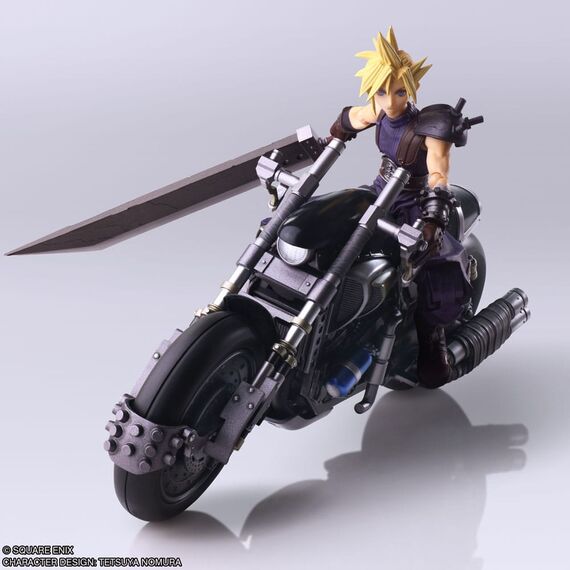 Figurka z pojazdem Final Fantasy VII Bring Arts - Cloud Strife & Hardy-Daytona- Zdjęcie 10