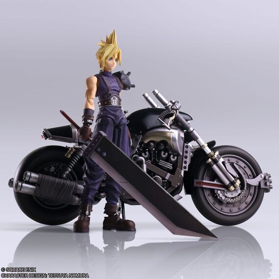 Figurka z pojazdem Final Fantasy VII Bring Arts - Cloud Strife & Hardy-Daytona- Zdjęcie 13