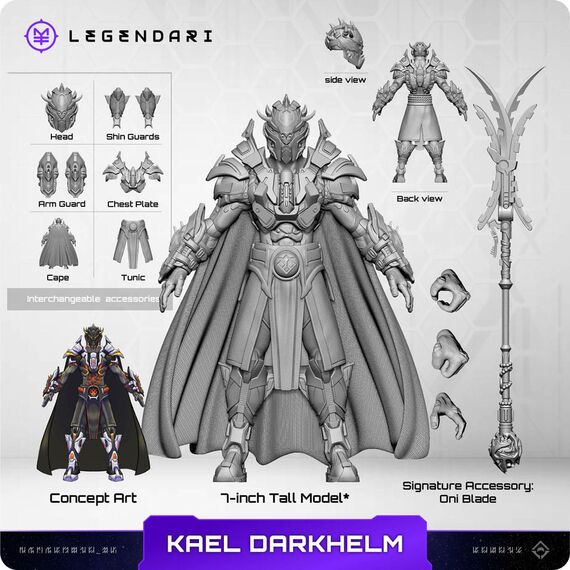 Figurka Legendari - Kael Darkhelm- Zdjęcie 7