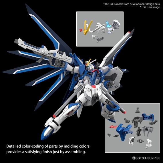 Model figurki GUNDAM HG Cosmic Era 1/144 - Rising Freedom Gundam- Zdjęcie 10