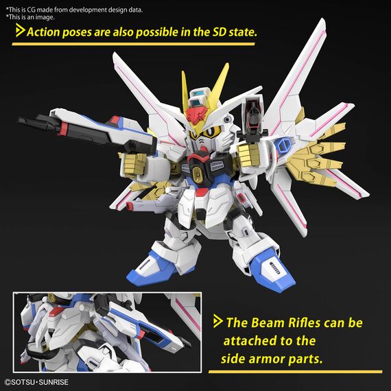 Model figurki GUNDAM SD Cross Silhouette - Mighty Strike Freedom Gundam- Zdjęcie 7
