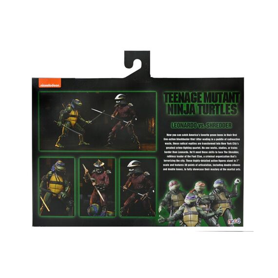 Zestaw 2 figurek Teenage Mutant Ninja Turtles (1990) - Shredder vs Leonardo (Rooftop Battle)- Zdjęcie 15