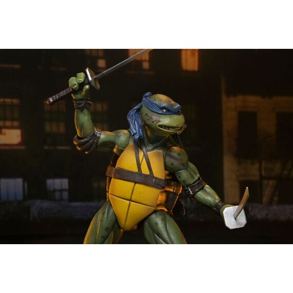 Zestaw 2 figurek Teenage Mutant Ninja Turtles (1990) - Shredder vs Leonardo (Rooftop Battle)- Zdjęcie 41