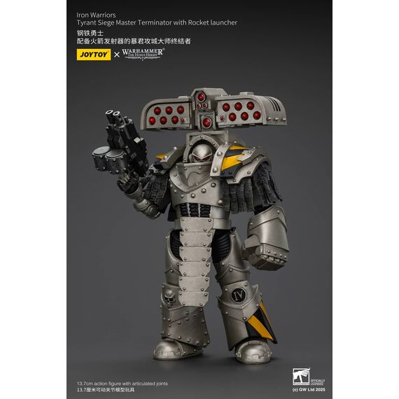Figurka Warhammer Herezja Horusa 1/18 - lron Warriors Tyrant Siege Master Terminator with Rocket launcher- Zdjęcie 9