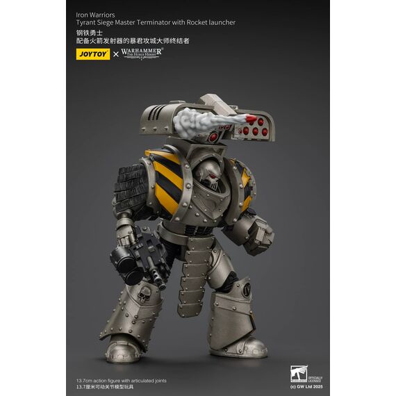 Figurka Warhammer Herezja Horusa 1/18 - lron Warriors Tyrant Siege Master Terminator with Rocket launcher- Zdjęcie 15
