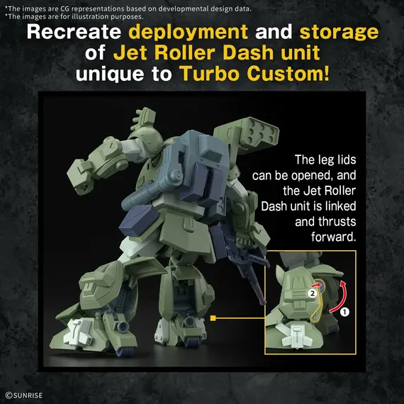 Model figurki Armored Trooper Votoms HG - ATM-09-STTC Scopedog Turbo Custom- Zdjęcie 7