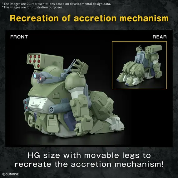 Model figurki Armored Trooper Votoms HG - ATM-09-STTC Scopedog Turbo Custom- Zdjęcie 13
