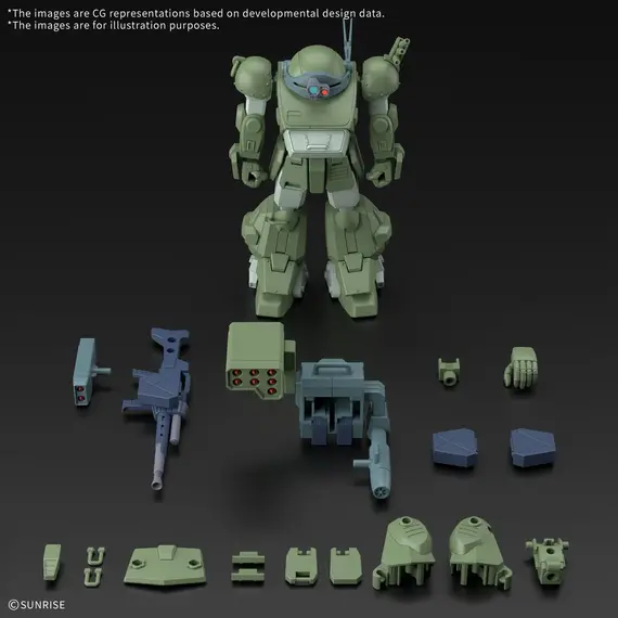 Model figurki Armored Trooper Votoms HG - ATM-09-STTC Scopedog Turbo Custom- Zdjęcie 15