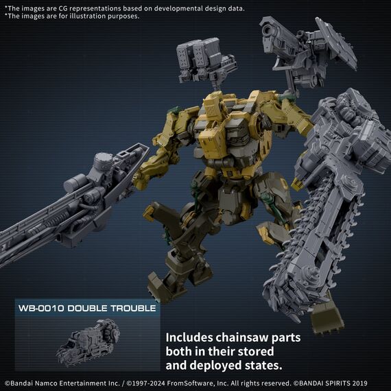 Figurka do złożenia Armored Core VI 30MM - RaD CC-3000 Wrecker Milk Tooth / Honest Brute- Zdjęcie 7