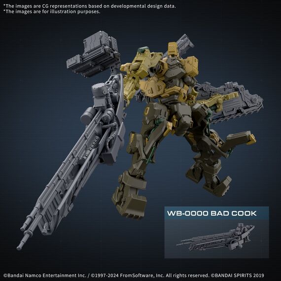 Figurka do złożenia Armored Core VI 30MM - RaD CC-3000 Wrecker Milk Tooth / Honest Brute- Zdjęcie 10