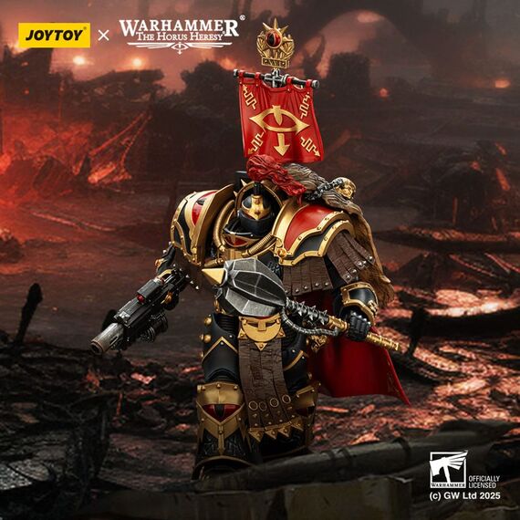 Figurka Warhammer Herezja Horusa 1/18 - Sons of Horus Legion Cataphractii Praetor with Combi-Melta and Power Maul- Zdjęcie 13
